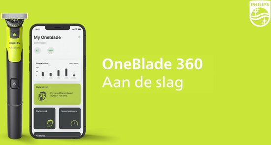 Philips OneBlade 360 With Connectivity for Face and Body with App