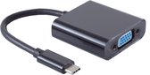 Powteq - USB C naar VGA adapter - 1080p 60 Hz - Gold-plated - Alt mode USB C
