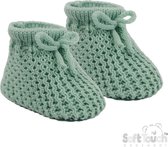 Soft Touch Babyslofjes New Born 0-3 Maanden Unisex Sage Green S401-SG Verzonden als afbeelding met vooorgevormde inleg (pakket!)