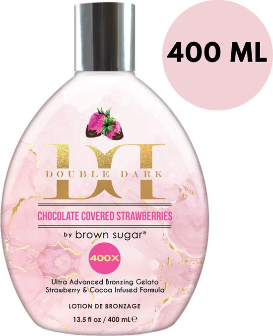 BROWN SUGAR DOUBLE DARK CHOCOLATE COVERED STRAWBERRIES Zonnebankcreme 400X Bronzers - DHA