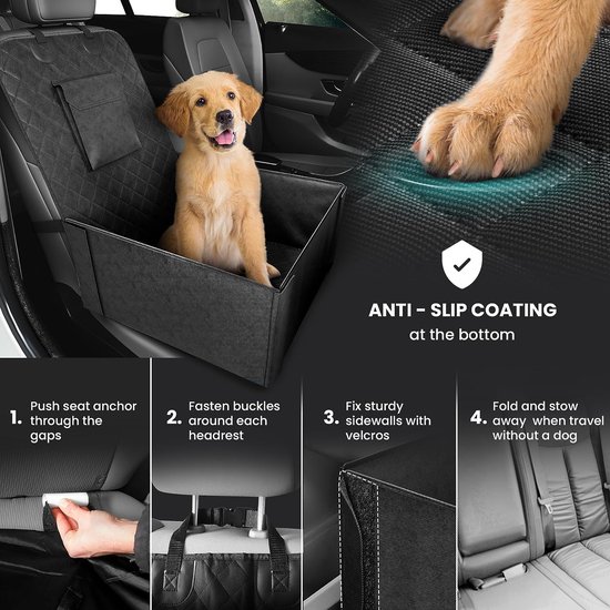 Couverture pour chien pour banquette arrière, coffre, siège avant et  sieste