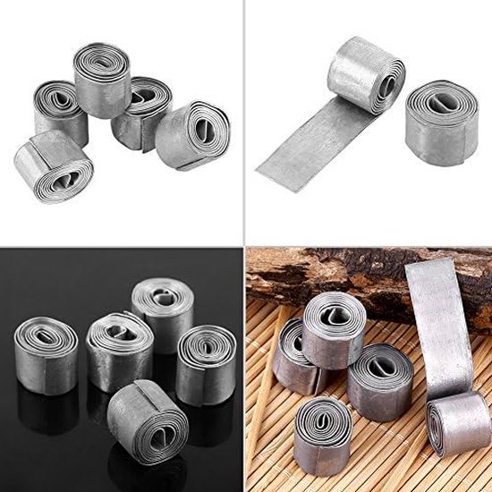 Vissen Zachte Lood Blad, 5 Rolls 0.6MM Praktische Strip Sinkers Gewichten Tackle Accessoires Levert Nieuwe van VISSEN — afbeelding 2