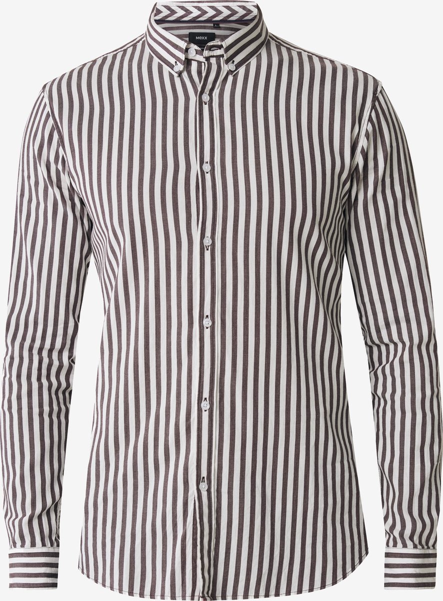 Chemise Rayee Tissee Mexx Homme Bordeaux Taille L bol