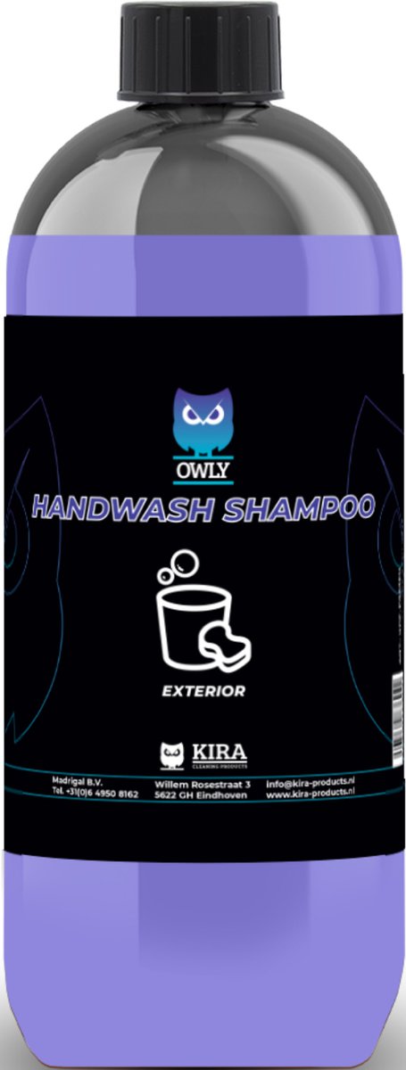 Auto Accessoires - Auto Shampoo en Auto Wax in één - Vuil- en waterafstotend & Hoogglans - Auto Wassen - Owly Handwash Shampoo - 1 Liter