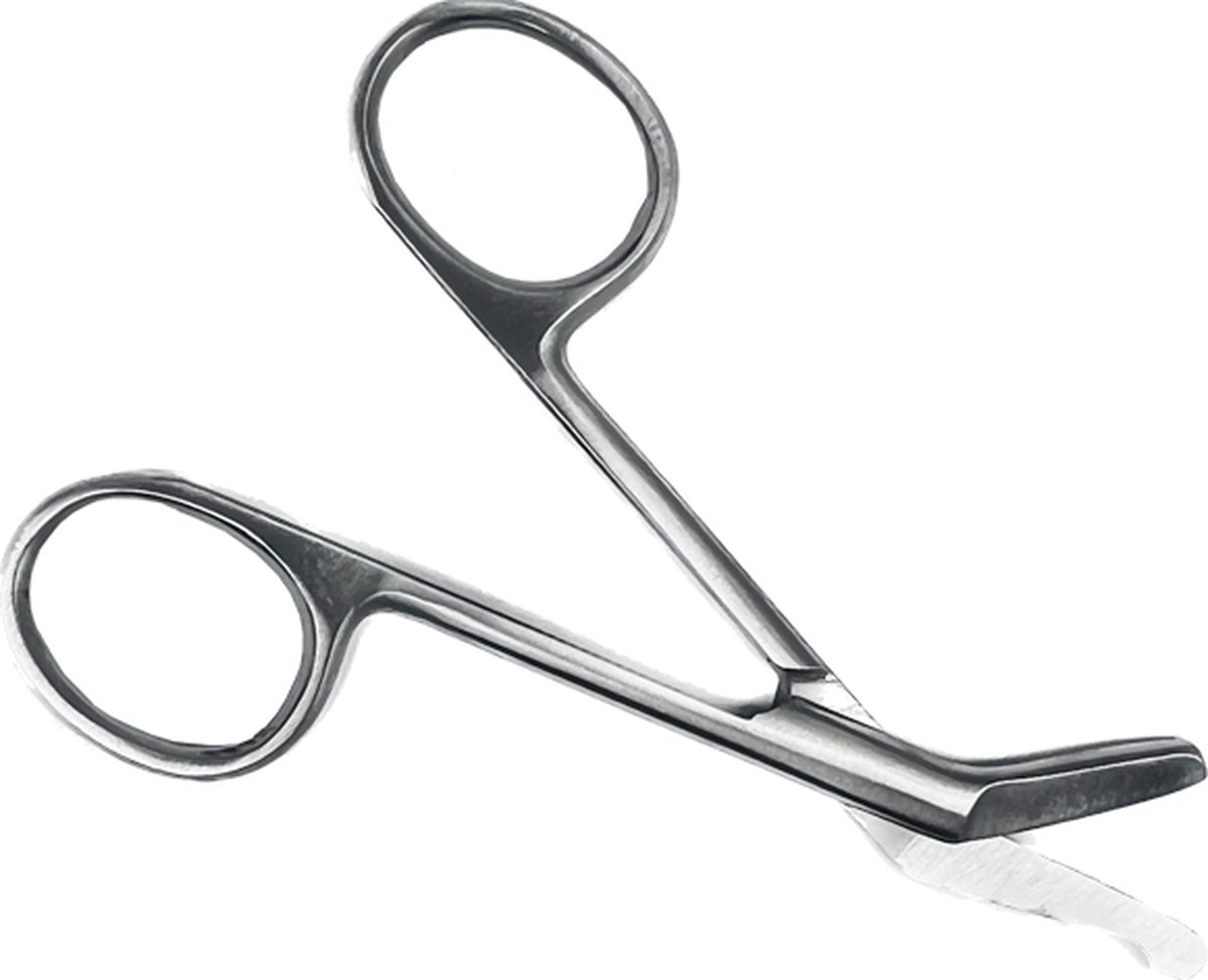 Goedkoopste Stomaschaar Zilver | 10,5 cm | Roestvrij Staal | Pleisterschaar | verpleegkundige accessoires | stoma schaar | medische schaar - stomaschaartje - MDR Gecertificeerd