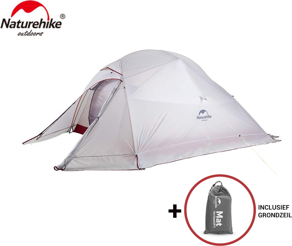Cloud Up 3 Upgraded - 4 Seizoenen - Naturehike® - Tent 3 persoons - Lichtgewicht tent - Incl. gratis grondzeil - 20D 4000MM - Waterdicht - Winter & Sneeuw