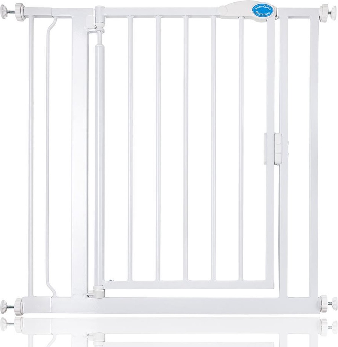 Bettacare Auto-Close Klemhek, Hondenhekje, 82.2cm - 89.2cm, Wit