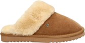 Warmbat Flurry Suede Dames Sloffen - Cognac