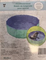 Hondenzwembad sterk en opvouwbaar 80x20 cm