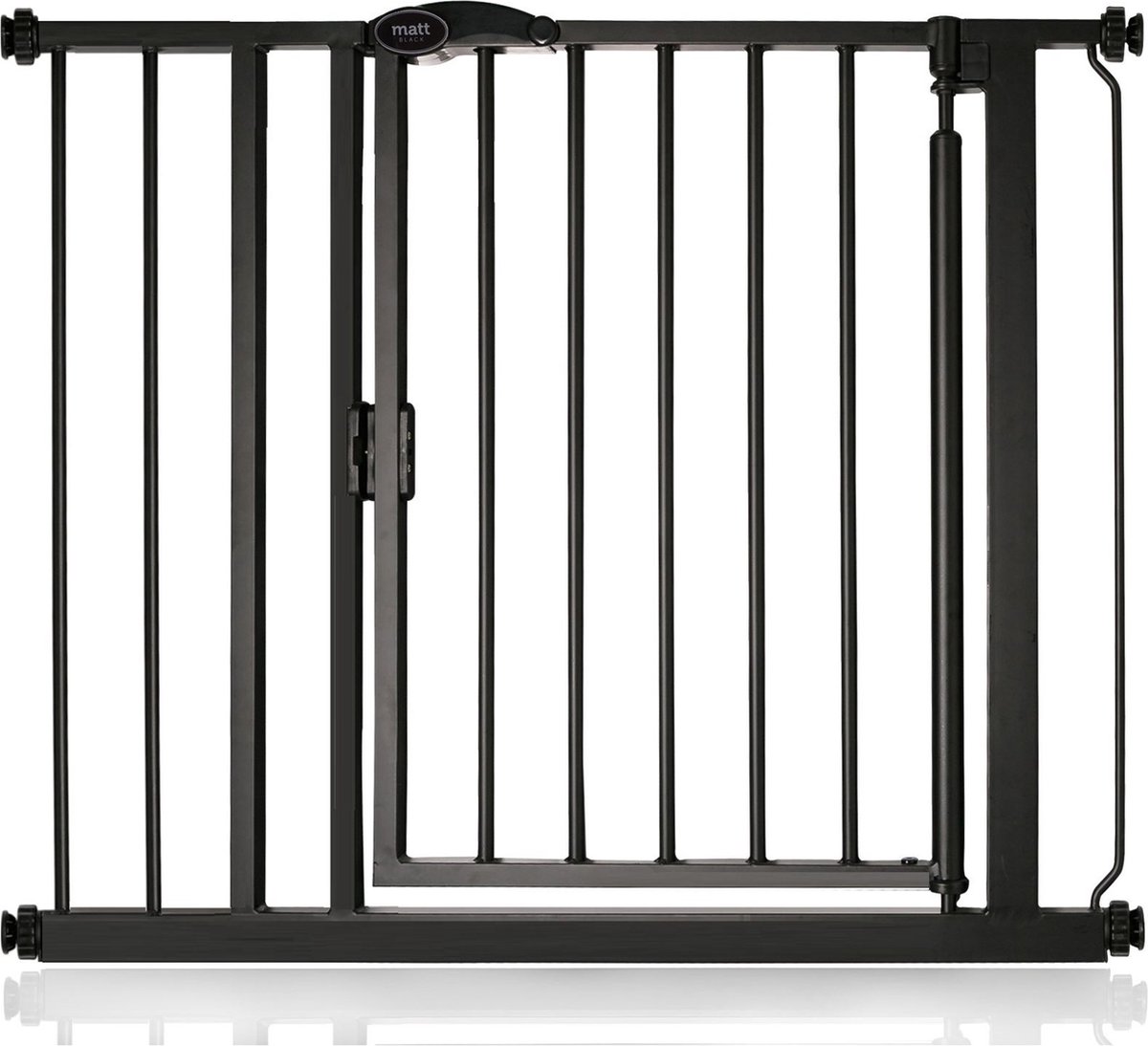 Bettacare Auto-Close Klemhek, Hondenhekje, 89.4cm - 96.4cm, Zwart