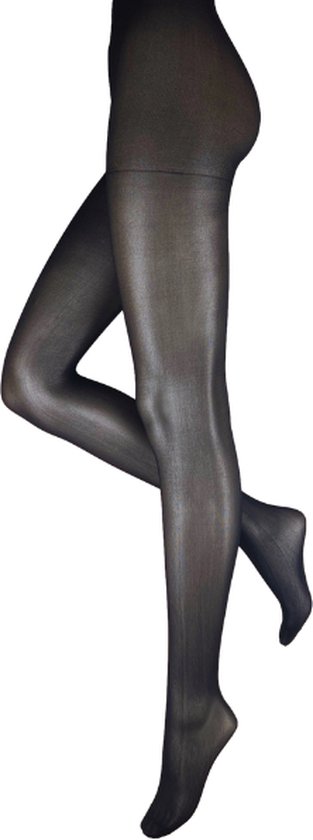 Panty Klassiek 30 den Half doorzichtig Zwart Maat XXL 52 54 bol