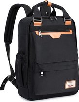Vermanto Backpack - Sac à dos - 25 litres - Ordinateur portable - Cartable - Vintage - Homme - Femme - Ordinateur portable - École - Cartable - Zwart