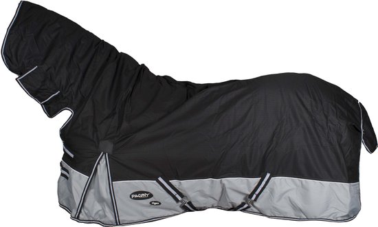 Pagony Tiger 0 Full Neck Deken - Paardendeken - Maat: 185 - Zwart - Nylon Pagony Tiger 0 Full Neck Deken - Paardendeken - Maat: 185 - Zwart - Nylon