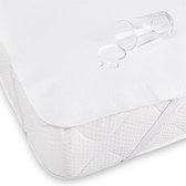 Perfecte waterdichte matrasbeschermer katoen - 70x140/150 (junior) - met een pu laag - tegen vuil, vlekken en huismijt - biedt optimale bescherming - ademend en en zacht - verlengt de levensduur van de matras