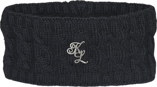 Kingsland - Everley Dames Cable Knitted Hoofdband - Navy