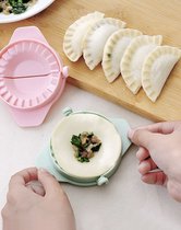 1 stuk Knoedel Machine Praktische - Keuken Koken Gereedschap Pastry - Extra Plastic Creatieve Handmatige Pack Knoedel Maker - Deegvormer - Knoedelmaker - Ravioli Maker - Groen