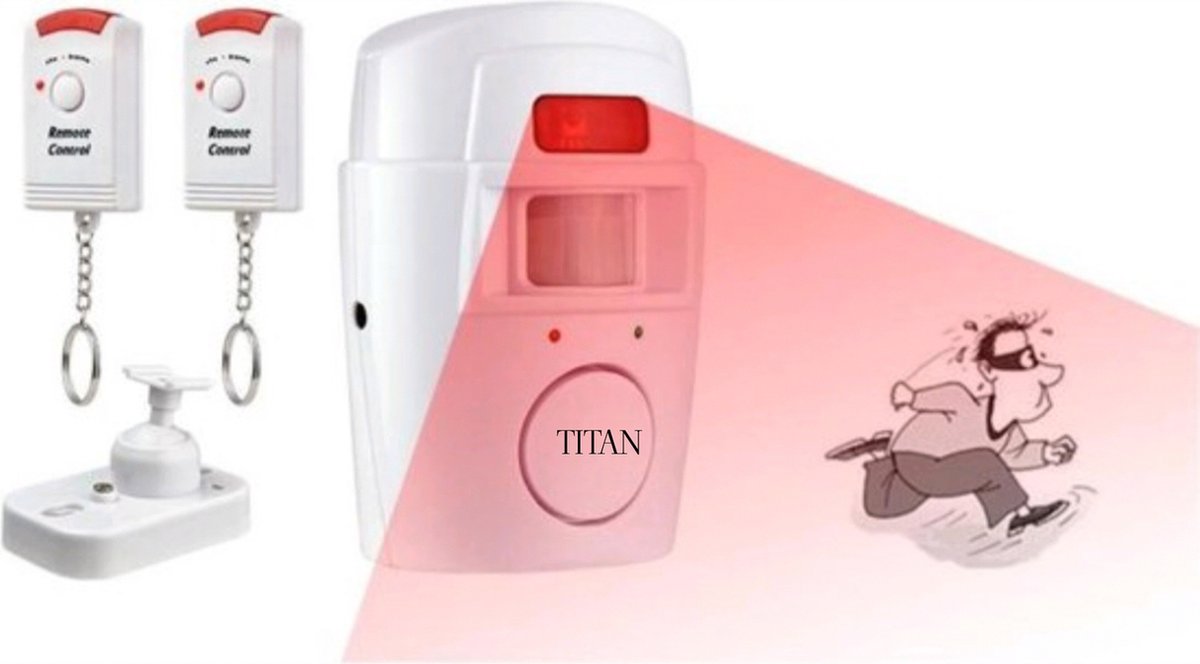 TITAN® Anti-diefstal - Alarm beveiliging - Alarminstallatie draadloos - Winkel Alarm - Huisalarm