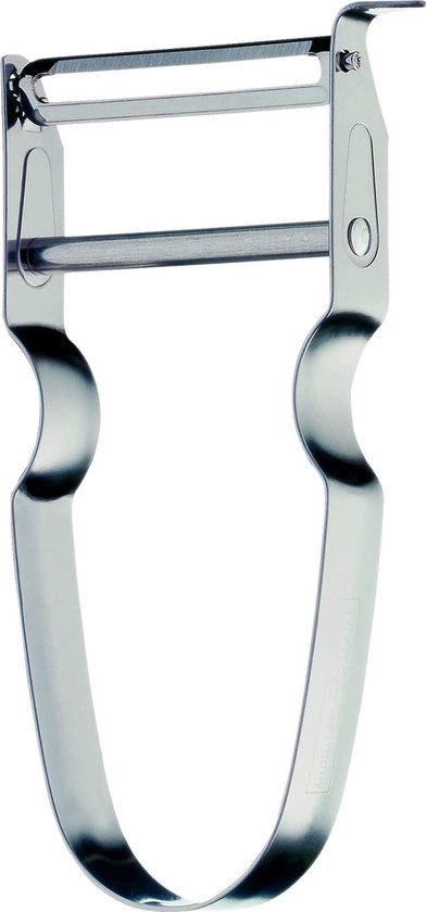 ARCOS Julienne Groenteschiller van Verchroomd Roestvrij Staal 130 Mm. Professionele Schiller voor het Snijden van Groenten en Groenten in Julienne. Vaatwasserbestendig. Kleur Zilver