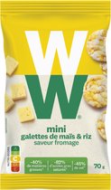 7x WW Mini Rijst- en Maiswafels Kaassmaak 70 gr