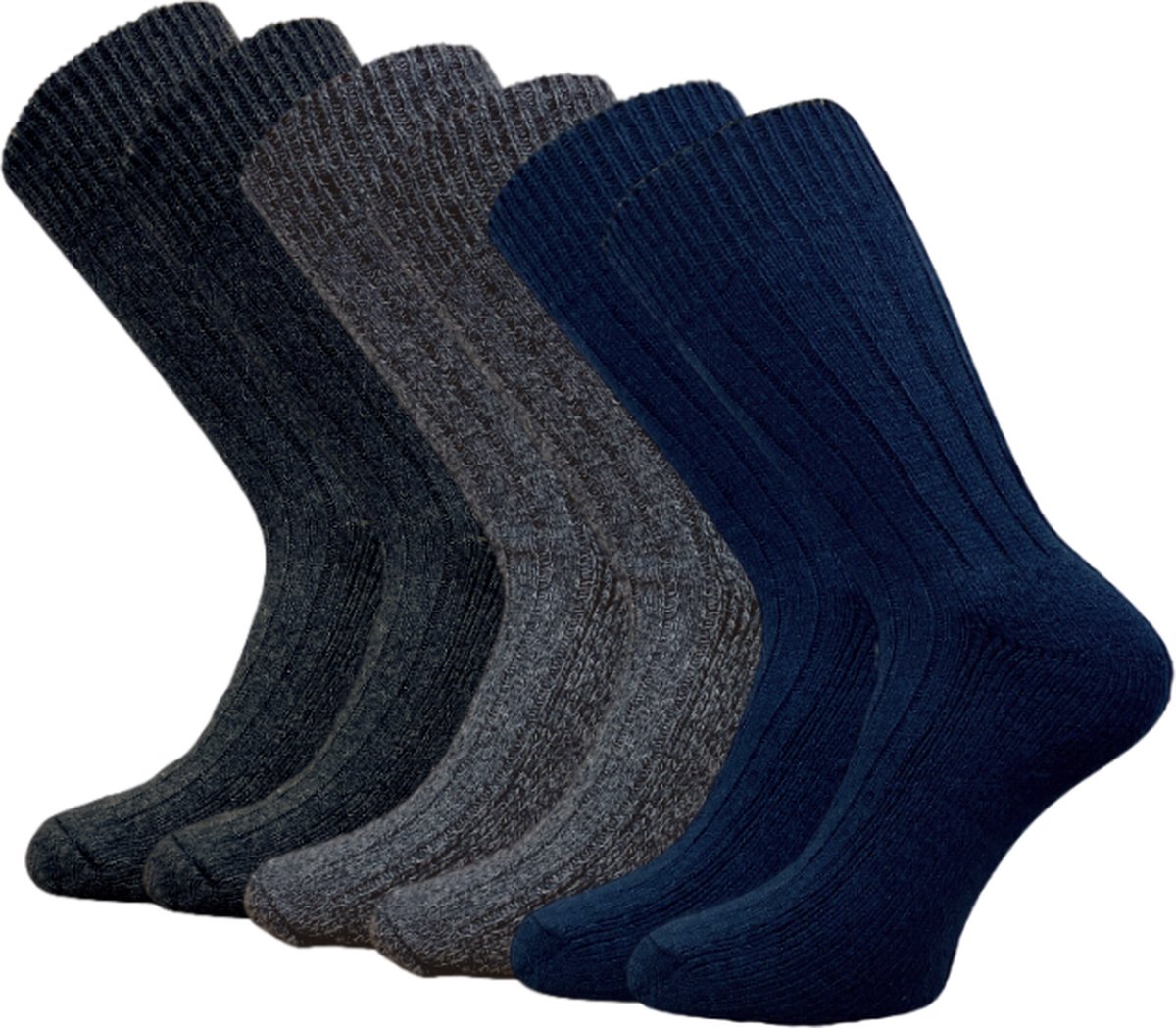 Chaussettes Norvégiennes Mil-Tec En Laine - Gris Moucheté - Taille 39-46 - Neuf Avec étiquettes