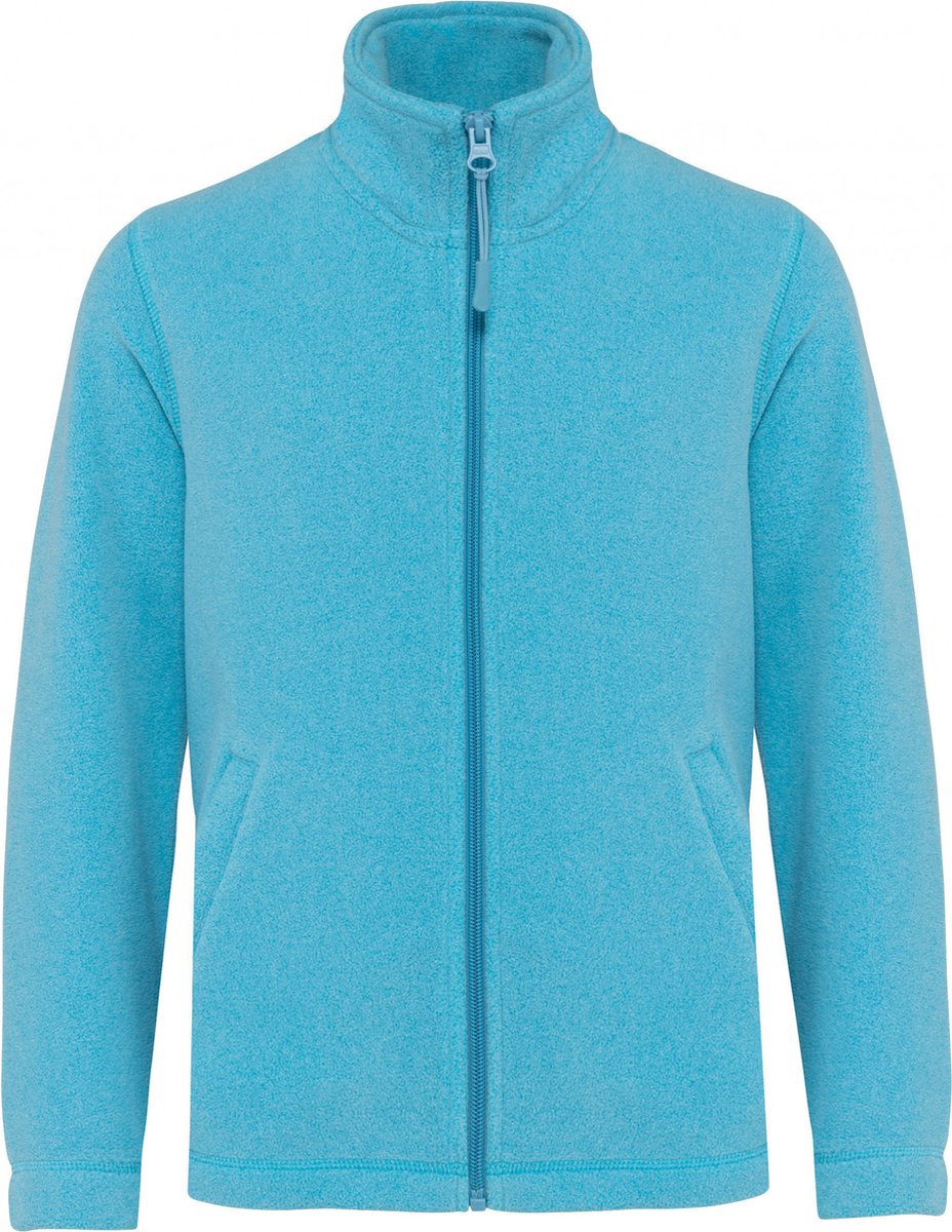 Kariban Microfleece met rits kind K920 Cloudy heather 12/14 Y 12/14 ans Blauw