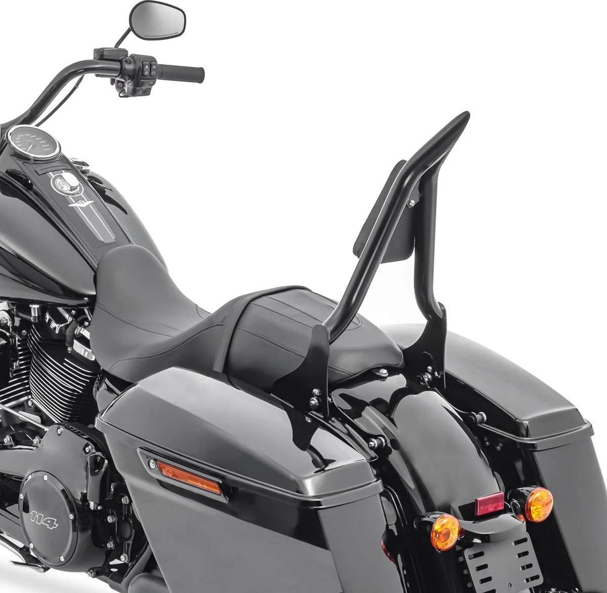 GYMARK Motorfiets Passagier Rugleuning Sissy Bar Verstelbare Achter Kussen Pad Voor H-arley Pan America 1250 S 2021 2022 2023 Motorbike Vervangende Onderdelen