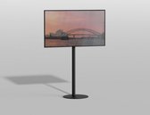Support TV au sol Gate 120 Meuble TV Design Trendy Zwart Acier 19-40” - VESA 400x400