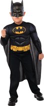 Rubies - Batman & Robin Kostuum - De Onbevreesde Echte Batman Kind Kostuum - Zwart - One Size - Carnavalskleding - Verkleedkleding