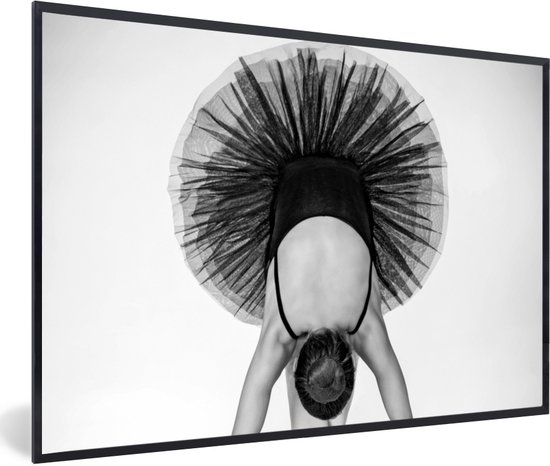 Posterlijst - Kader - Ballerina - Ballet - Spitzen - Dans - Posters zwart wit - 30x20 cm