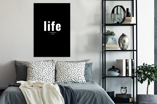 Fotolijst incl. Poster - Daily life quote - Spreuken - Life - Leven - Quote - 80x120 cm - Posterlijst