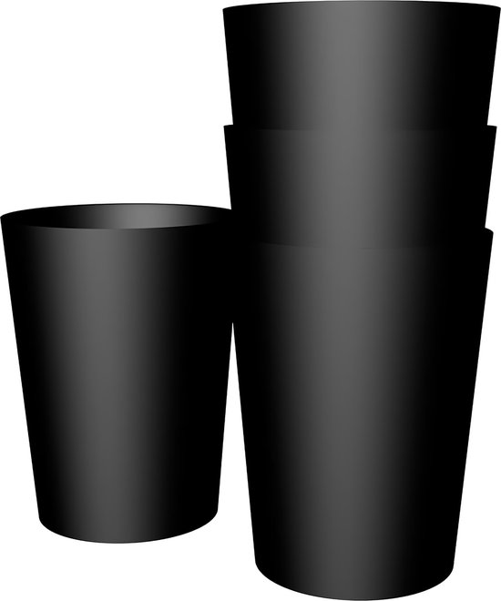 Round Plastic Trash Can Small Trash Can PP Plastic | bol