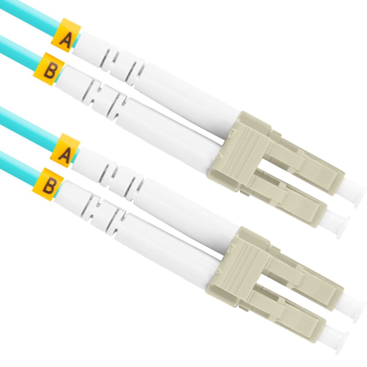 Lanberg - Glasvezelkabel Lanberg LC/UPC naar LC/UPC MM Duplex OM3 2m