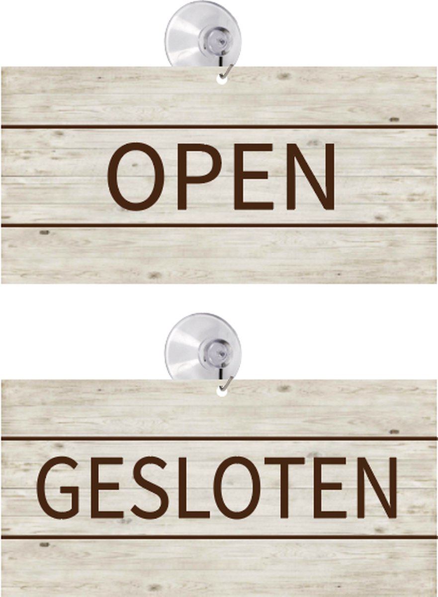 Bord Open - Gesloten van PVC DIN A5 met