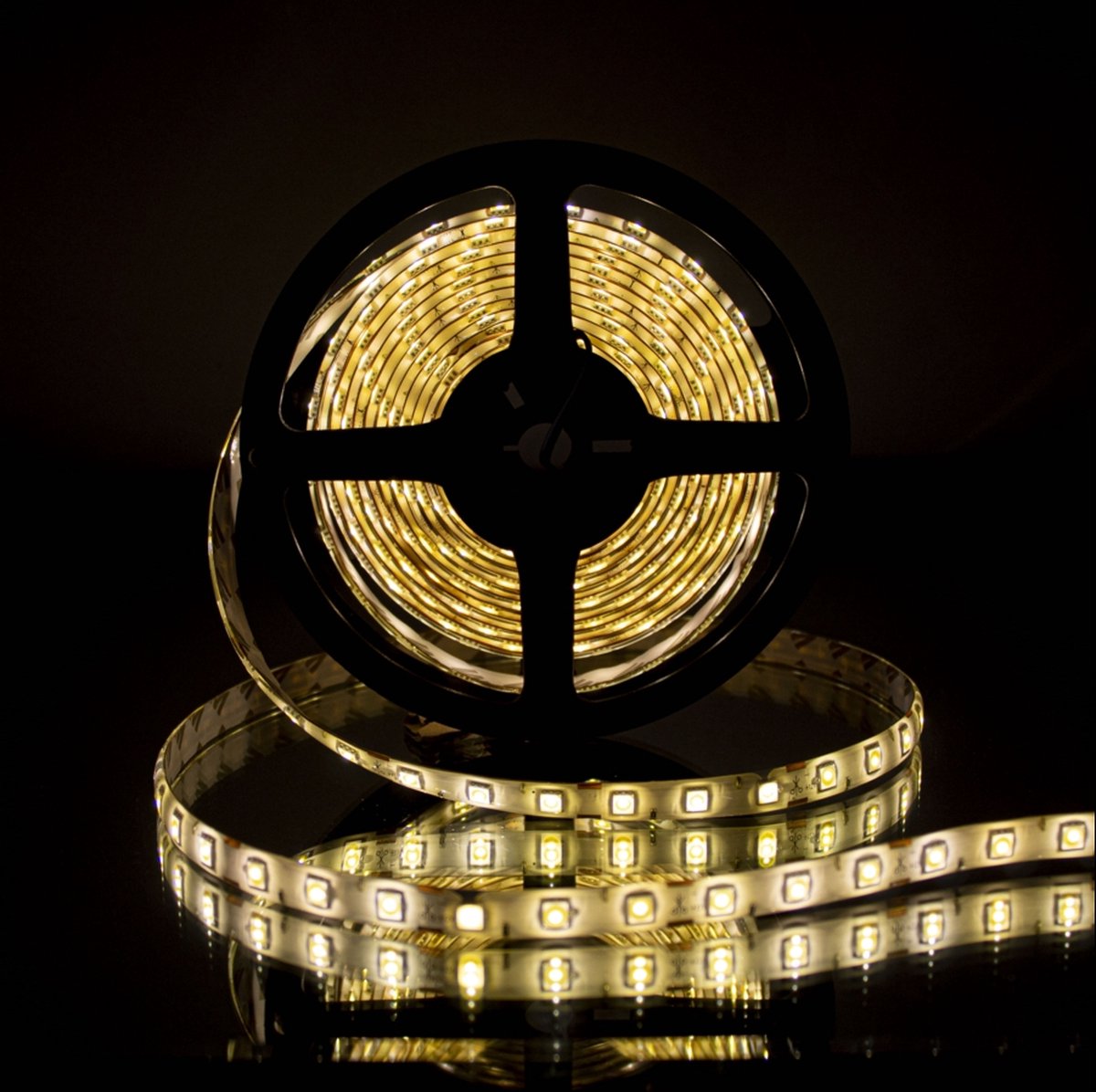 LED Strip 5M - 5050/60 | 14,4W | 12V | IP54 - Waterdicht | 2700K - Warm Wit