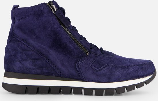 Gabor Veterboots blauw Suede - Maat 38