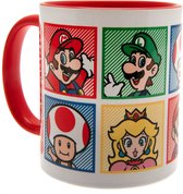 Mario - 4 Colour - Coloured Inner Mug 315ml