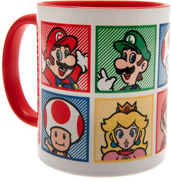 Nintendo - Mug Rouge Super Mario (4 couleurs) 315ml