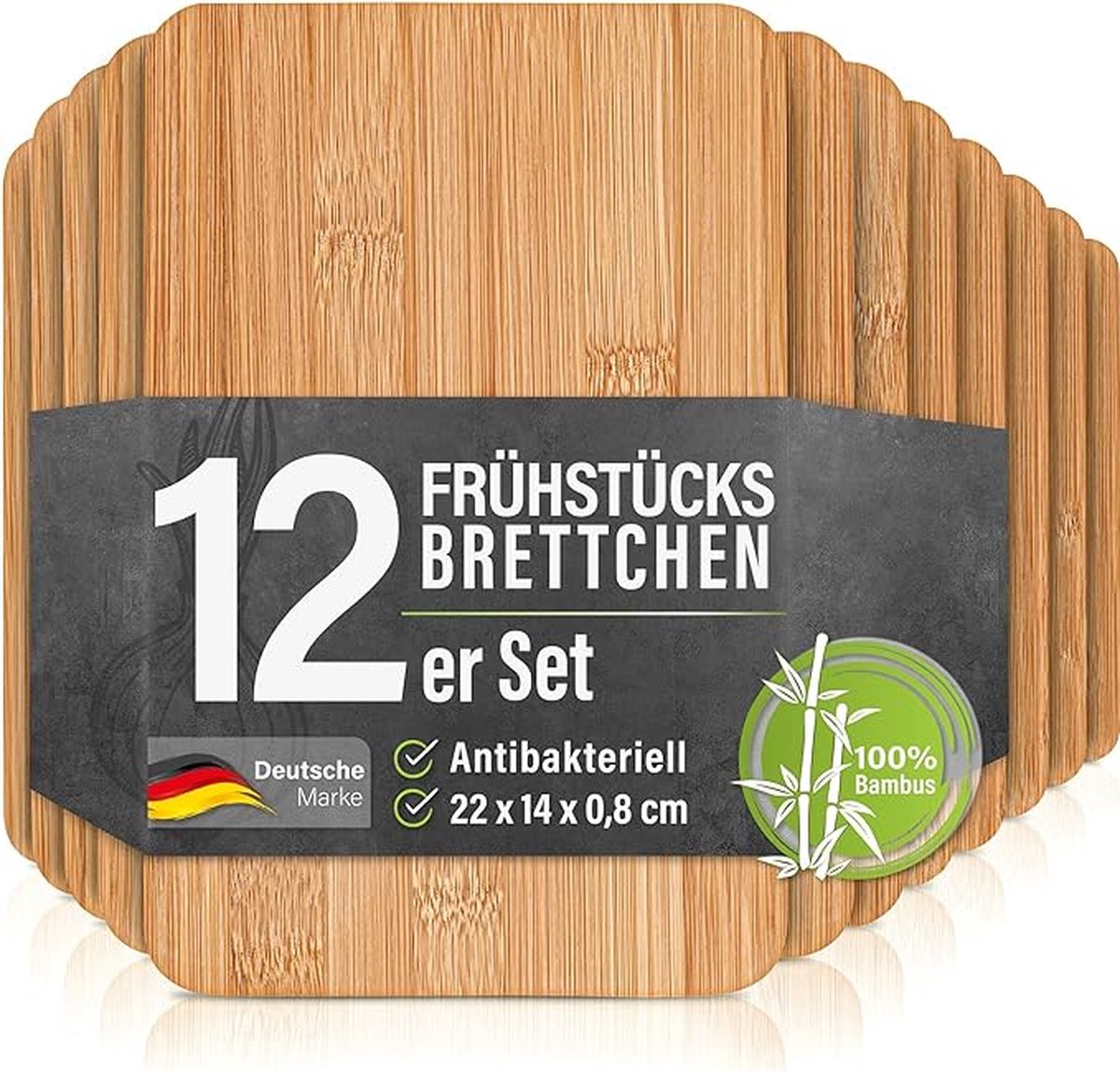 Planche à Petit-déjeuner En Acacia - Dimensions 23x15x1 Cm - Pour Servir Du Pain, Fromage, Charcuterie