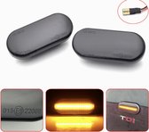 Dynamische Richtingaanwijzers Auto - LED Knipperlichten zijkant Volkswagen, golf polo etc , Seat Ibiza leon, Ford fiesta focus etc & Skoda - Waterdicht - Plug & Play - Set Links + Rechts