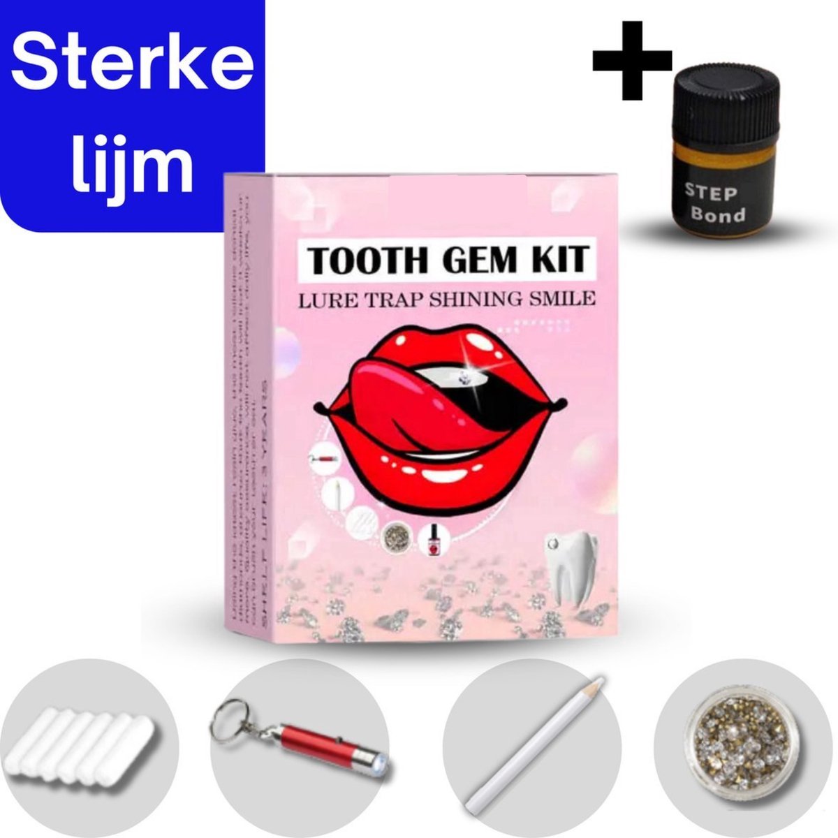 Goedkoopste Tooth Gem Kit- 2023 versie- 20 tooth gems - DIY- Tandkristallen Set -Tooth Crystal - TandKristal