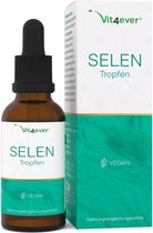 Vit4ever - Selenium Druppels 100 µg -50 ML - Premium: 100 µg Selenium PER 1 DROP - Natriumseleniet met hoogste bioactiviteit - Seleniumvloeistof - Veganistisch - Premium Kwaliteit