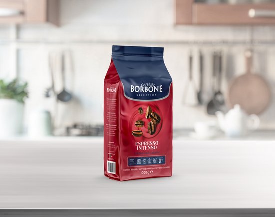 Café en grains mélange ROUGE Caffè Borbone 1 kg x 6 - Cafefast