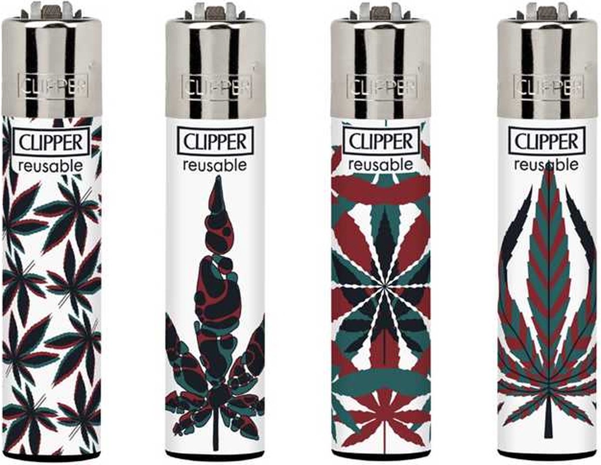 Goedkoopste Clipper Aansteker Neon Leaves