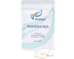 Vivetus® Resveratrol - 30 capsules - 500mg - vivetus.nl