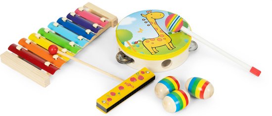 Eerste Muziekinstrumentenset Hout - Baby Muziek Speelgoed - Montessorri