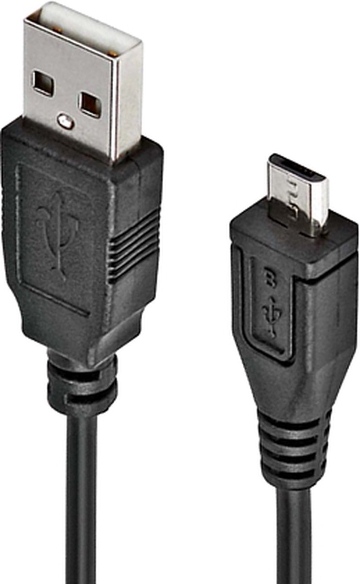 laadkabel, oplaadkabel micro usb 1,2 meter, micro usb laadkabel, micro usb - zwart