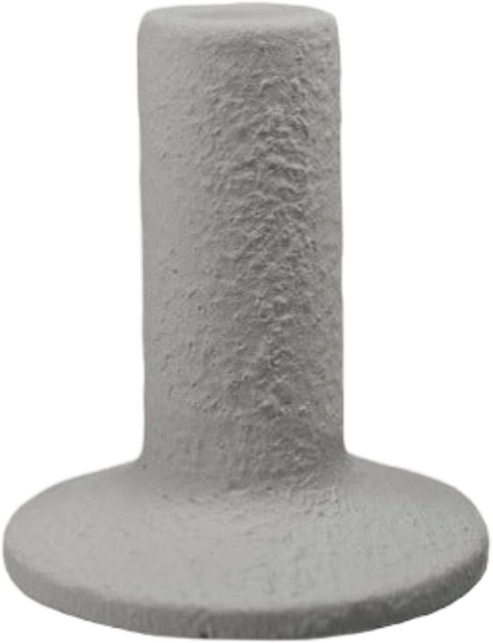 Bougeoir Leeff gris céleste petit - ciment - Ø 8,6 centimètres x 7 centimètres