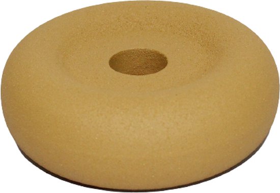 Kandelaar - Branded by - kandelaar Disk okergeel - 10 cm rond
