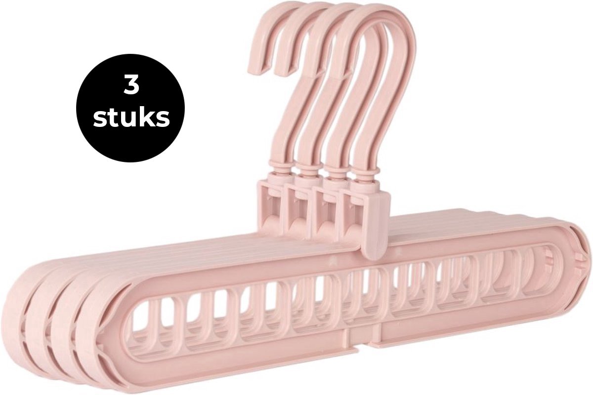 6/10 stuks metalen ketting kleerhangerorganizer met 7 sleuven meerdere hangers in één opvouwbare verticale ruimte kopen vanaf een prijs van 12