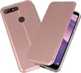 Bestcases Hoesje Slim Folio Telefoonhoesje Huawei Y7 / Y7 Prime 2018 - Roze